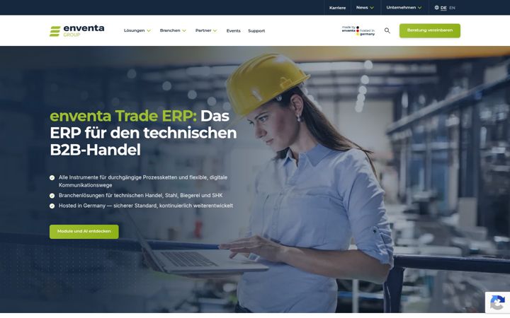Screenshot stránky erp-novum.de