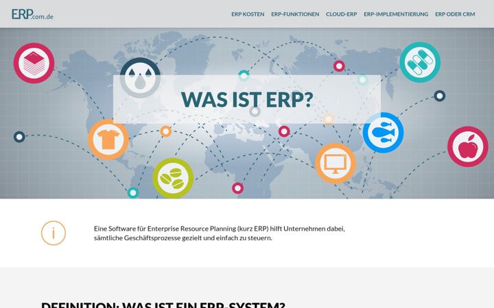 Screenshot stránky erp.com.de