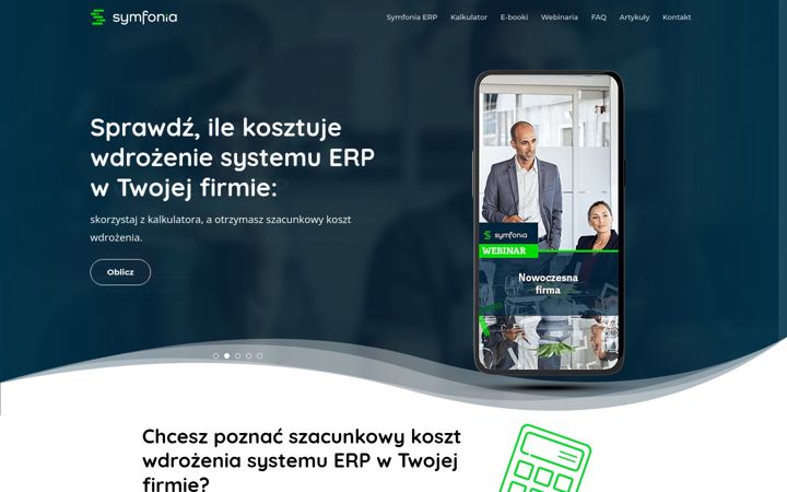 Screenshot stránky erpdlafirm.pl