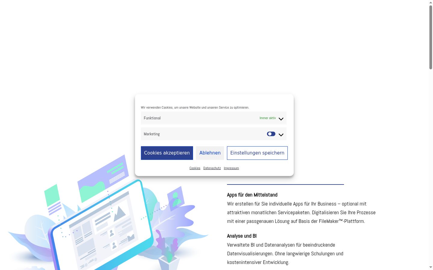 Snímka obrazovky banera súhlasu zobrazeného pred akoukoľvek interakciou