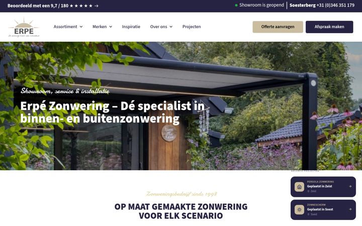 Posnetek zaslona erpezonwering.nl