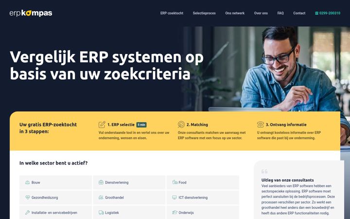 Snímek obrazovky erpkompas.nl
