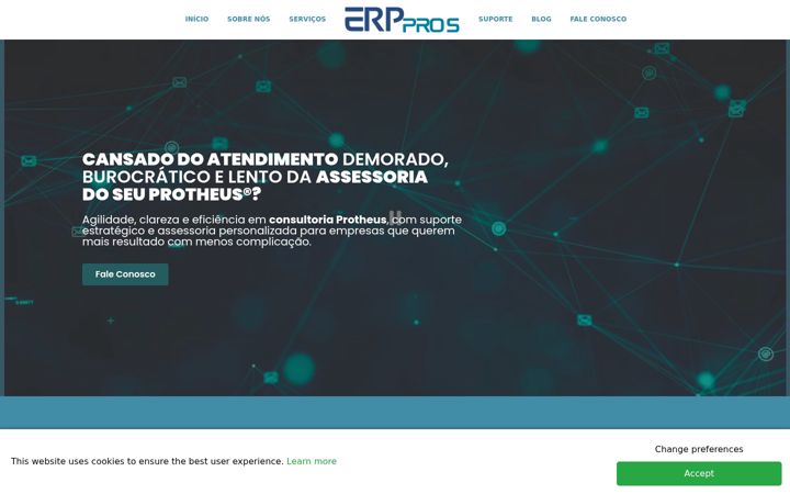 Captura de pantalla de erppros.com.br