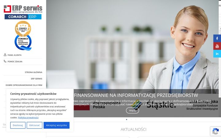 Screenshot von erpserwis.net