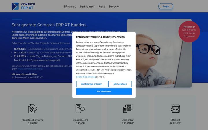Screenshot stránky erpxt.de
