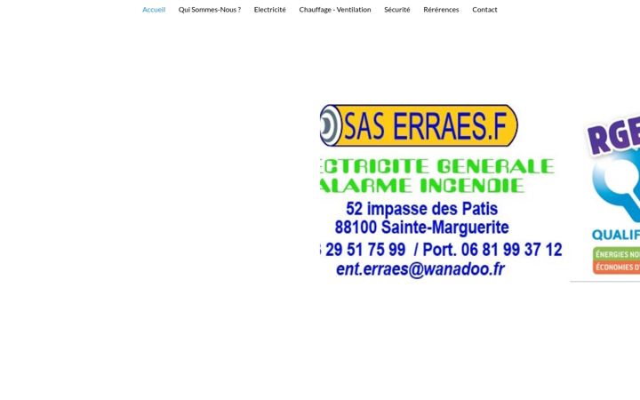 Screenshot of erraes.fr