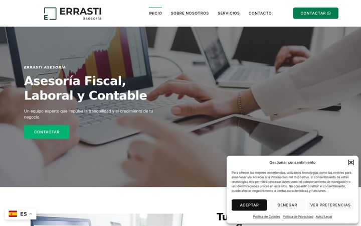 Screenshot ta' errastiasesoria.es