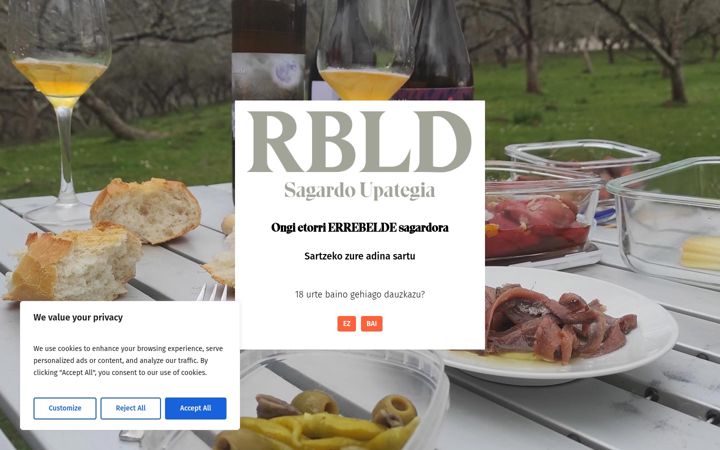 Screenshot of errebelde.eus