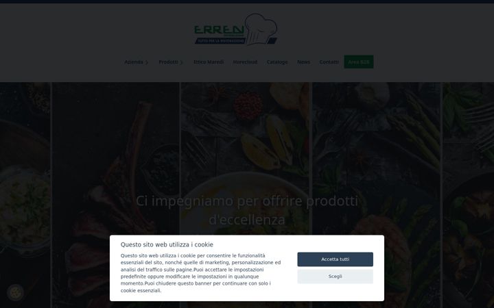 Ekraanipilt saidist erredi-distribuzione.it