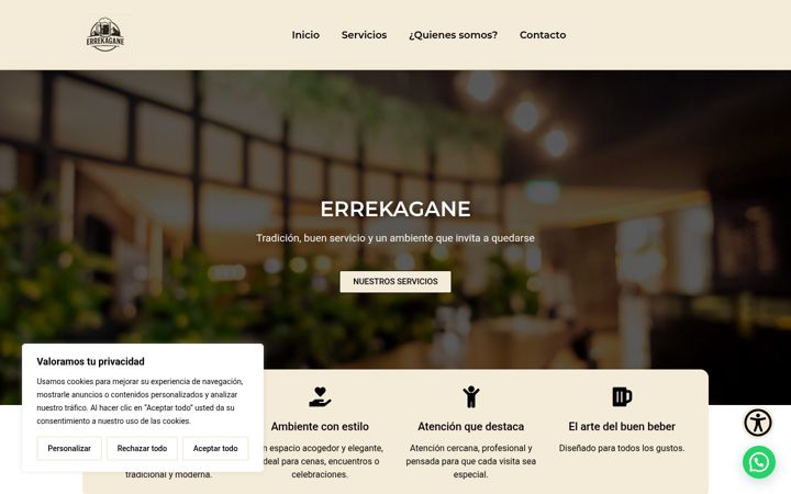 Screenshot ta' errekagane.com.es