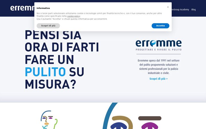 Ekraanipilt saidist erremmegroup.it