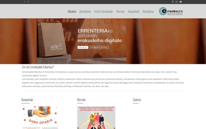 Screenshot stránky errenkoalde.org