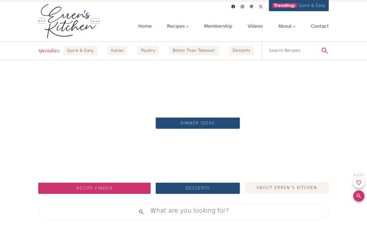 Screenshot of errenskitchen.com