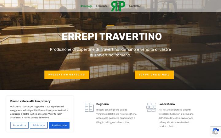 Ekraanipilt saidist errepitravertino.it