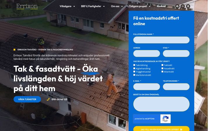 Screenshot του errixon.se