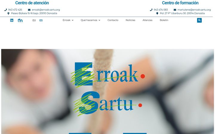 Screenshot stránky erroaksartu.org