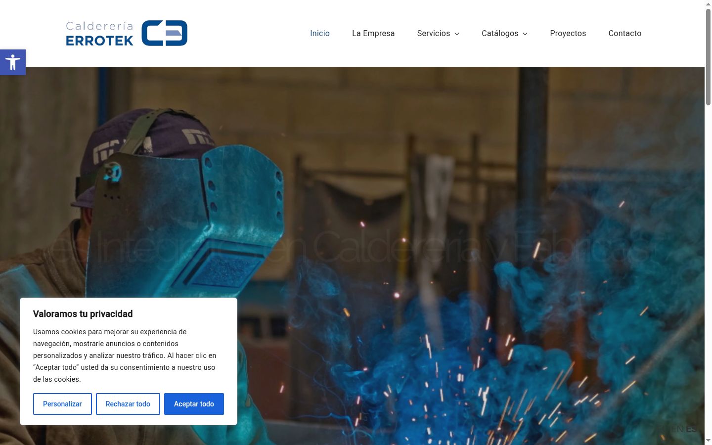 Screenshot des Einwilligungsbanners vor jeglicher Interaktion