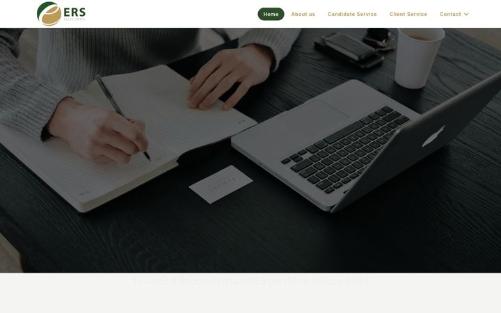 Skærmbillede af ers-recruit.co.uk