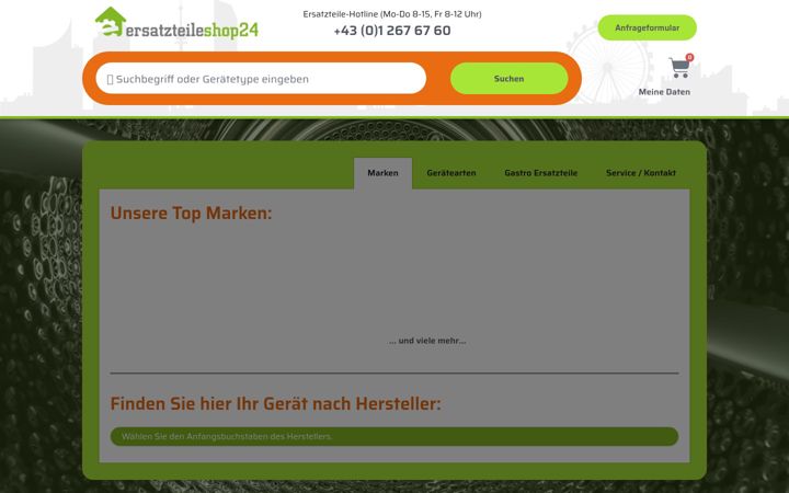 Captura de ecrã de ersatzteileshop24.at