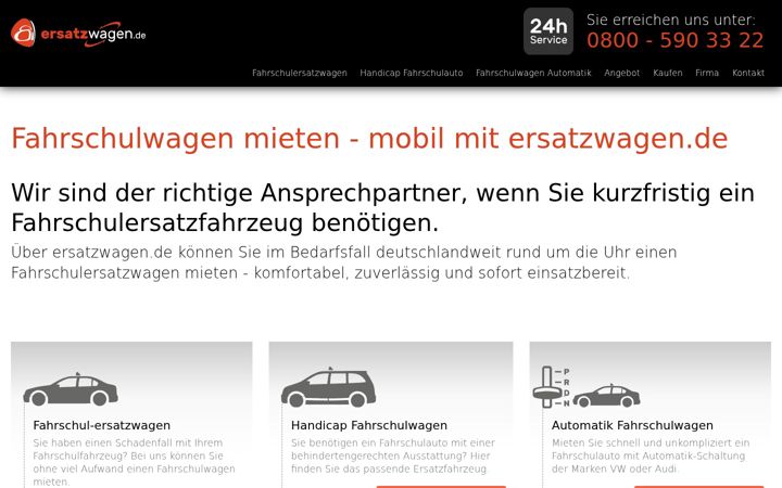 Екранна снимка на ersatzwagen.de