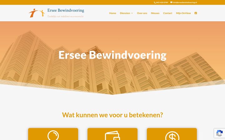 Zrzut ekranu erseebewindvoering.nl