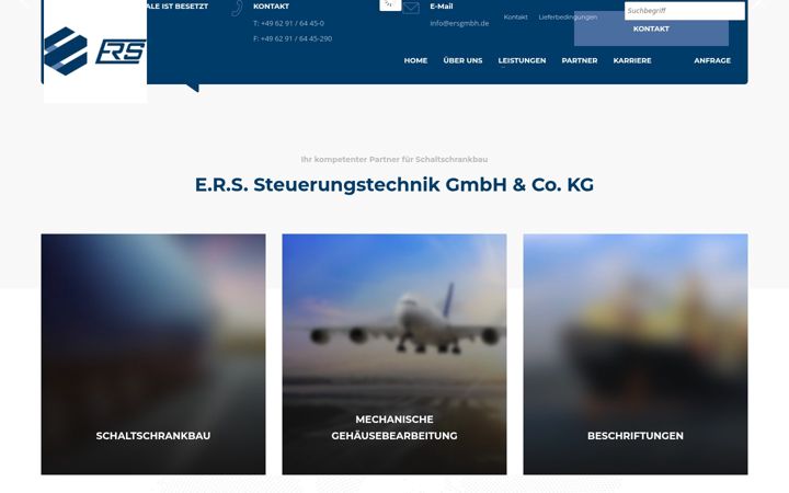 Екранна снимка на ersgmbh.de