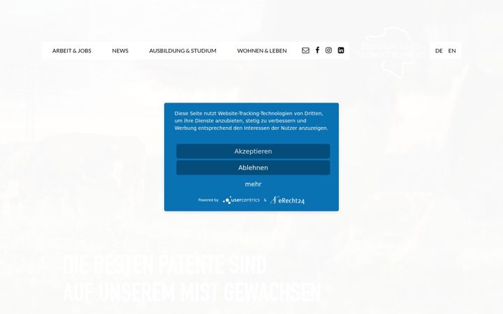 Екранна снимка на erstaunliches-ostwuerttemberg.de