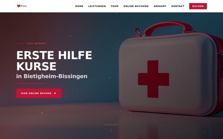 Екранна снимка на erste-hilfe-bietigheim.de