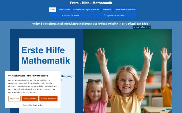 Skärmbild av erste-hilfe-mathematik.de