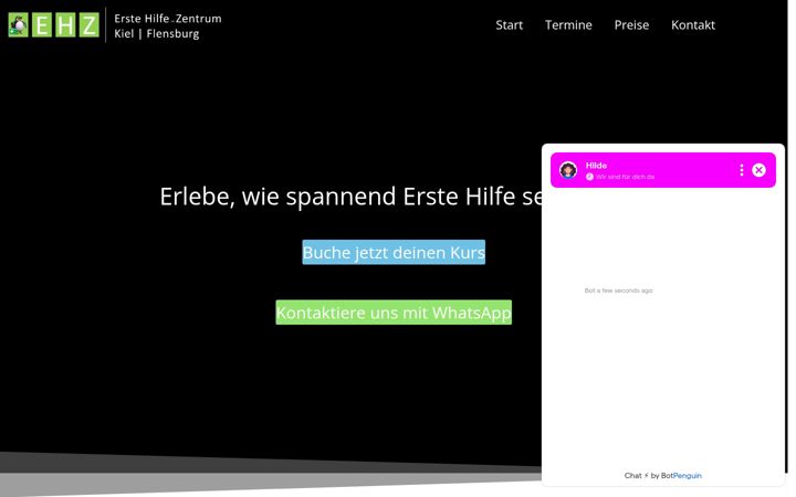 Skärmbild av erste-hilfe-praxispunkt.de