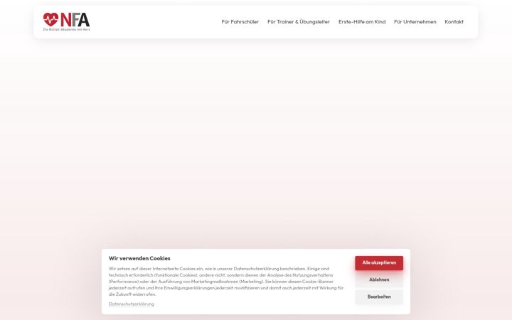 Skärmbild av erstehilfe-akademie.de