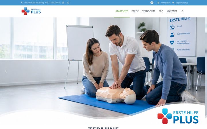 Skärmbild av erstehilfe-plus.de
