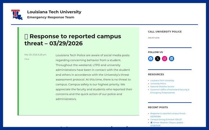 Screenshot of ert.latech.edu