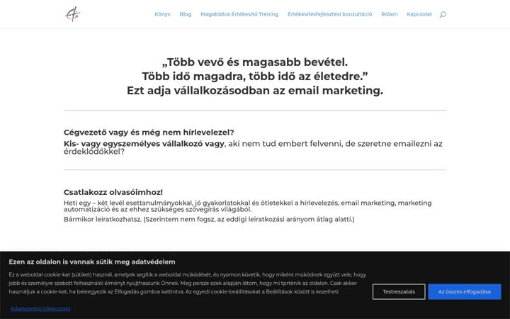 Kuvakaappaus sivustosta ertekesitestamogatas.hu