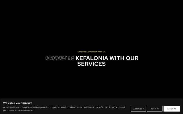 Screenshot stránky ertsostravelkefalonia.gr
