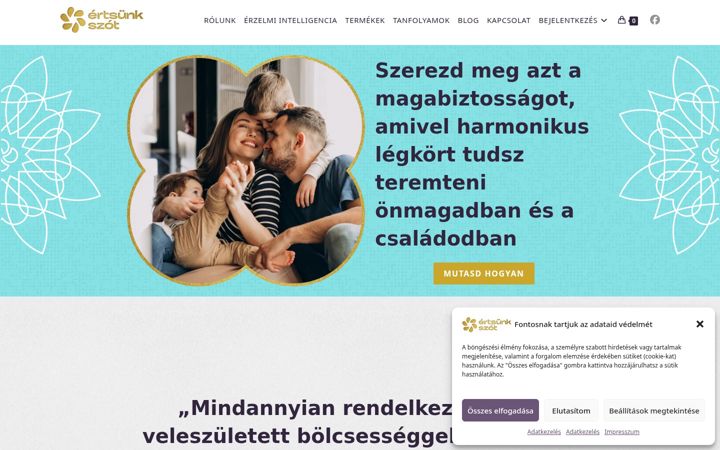 Kuvakaappaus sivustosta ertsunkszot.hu