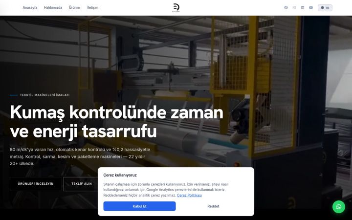 Captura de ecrã de ervam.com.tr