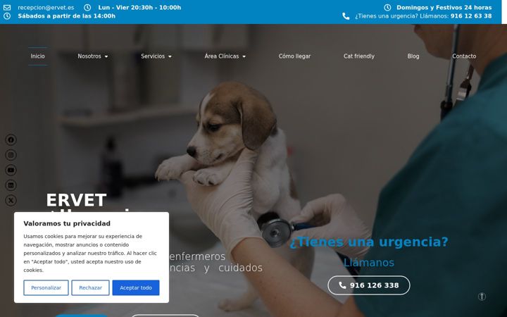 Screenshot di ervet.es