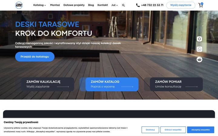 Captura de ecrã de ervgroupe.pl