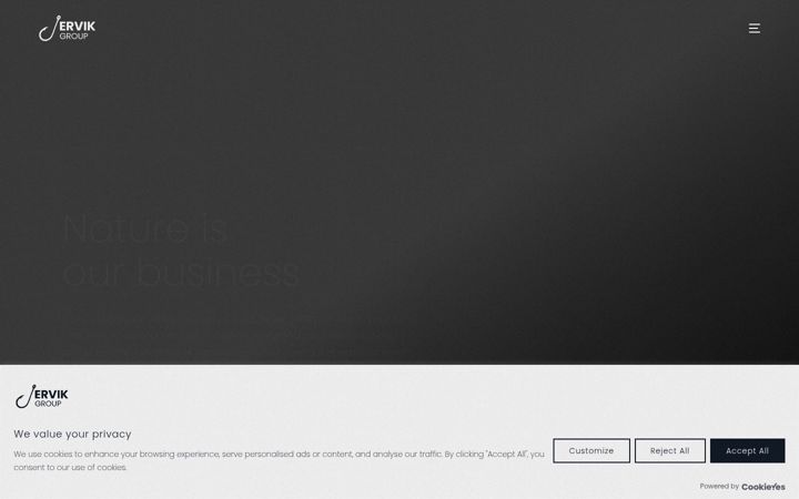 Screenshot of ervikgroup.no