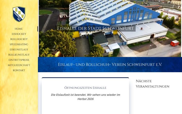 Екранна снимка на ervsw.de
