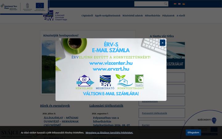 Kuvakaappaus sivustosta ervzrt.hu