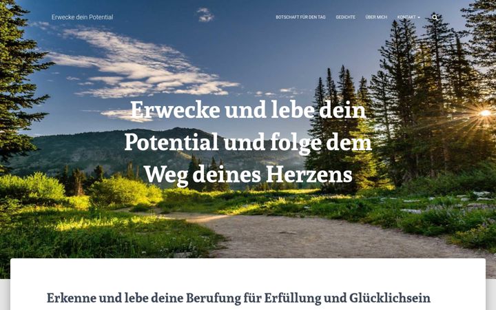 Screenshot of erweckedeinpotential.de