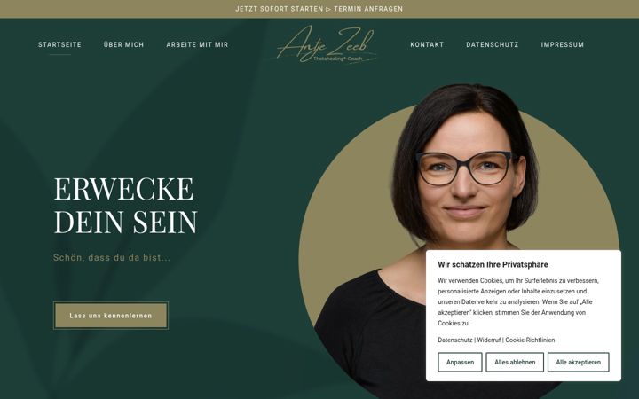 Екранна снимка на erweckedeinsein.de