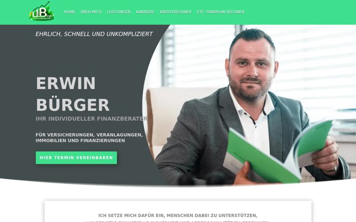 Captura de ecrã de erwinbuerger.at
