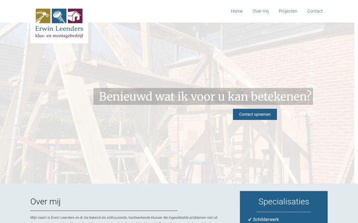 Zrzut ekranu erwinleendersklusenmontage.nl