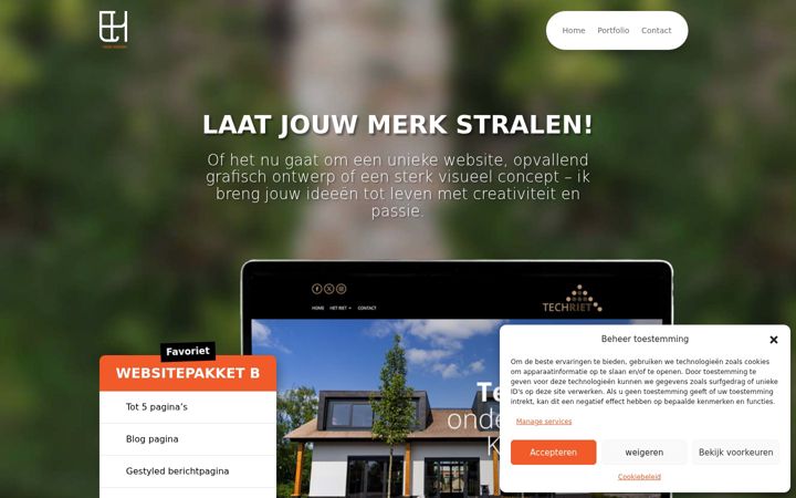 Screenshot ta' erwintenham.nl