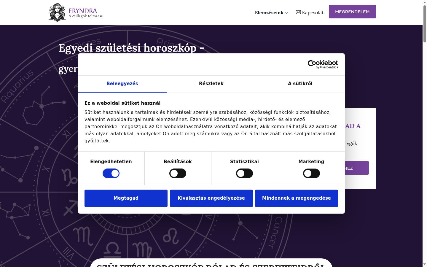 Kuvakaappaus suostumusbannerista, joka näytettiin ennen mitään vuorovaikutusta