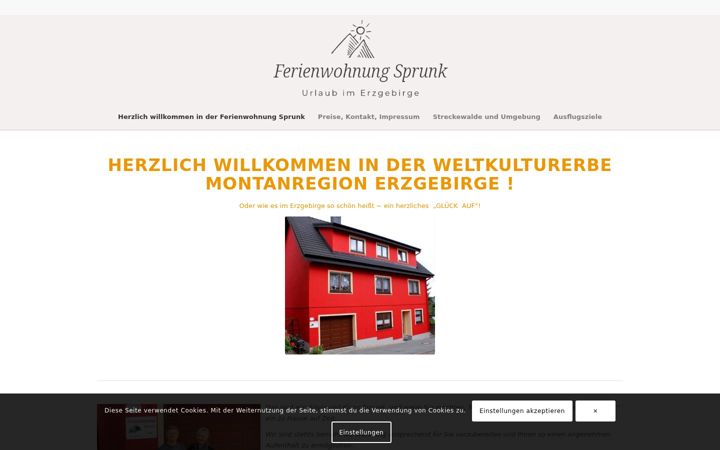 Képernyőkép: erzgebirge-ferienwohnung-sprunk.de