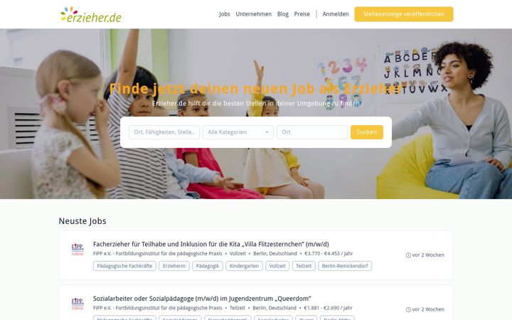 Képernyőkép: erzieher.de